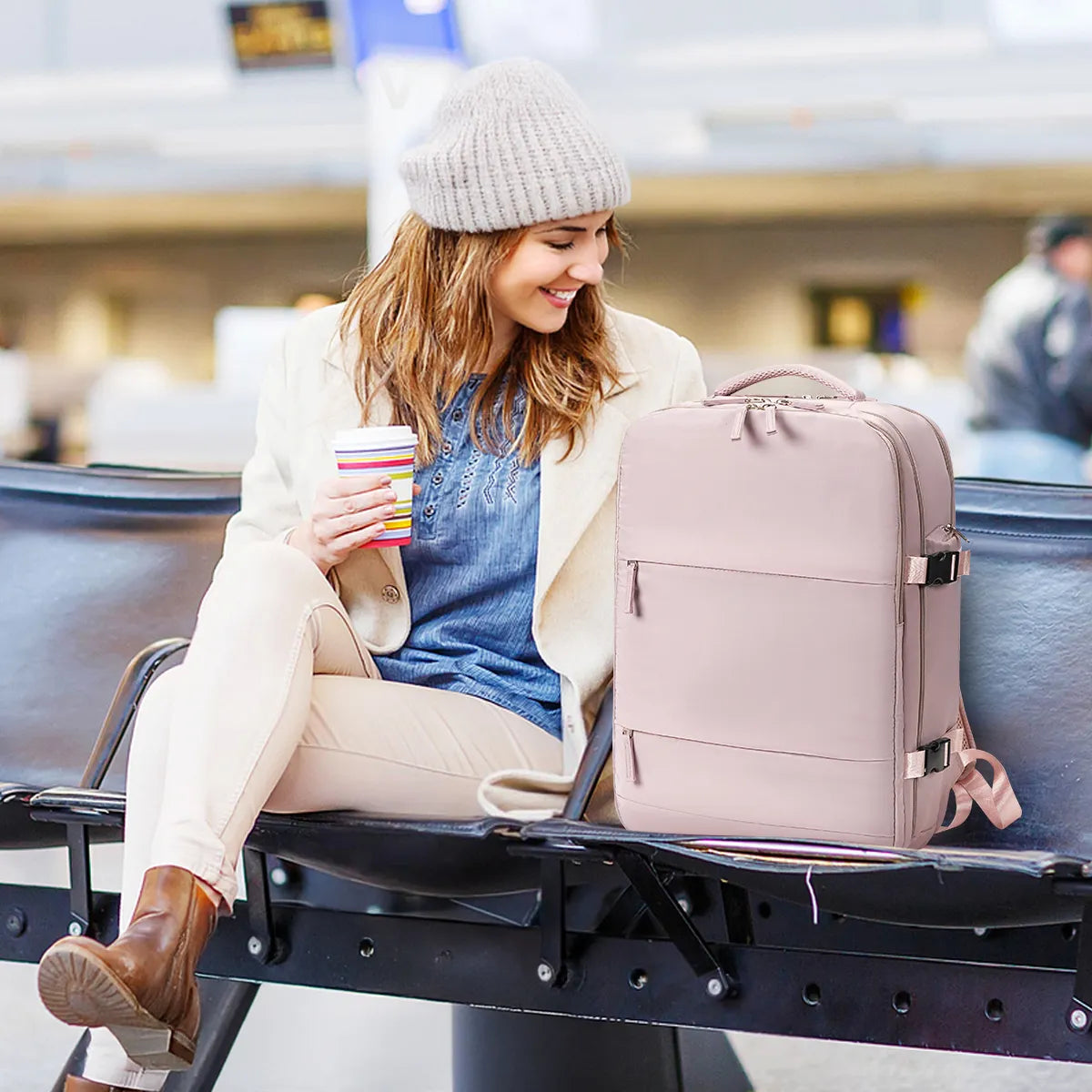 Mochila de Viaje TSA Aprobada – Comodidad, Seguridad y Estilo
