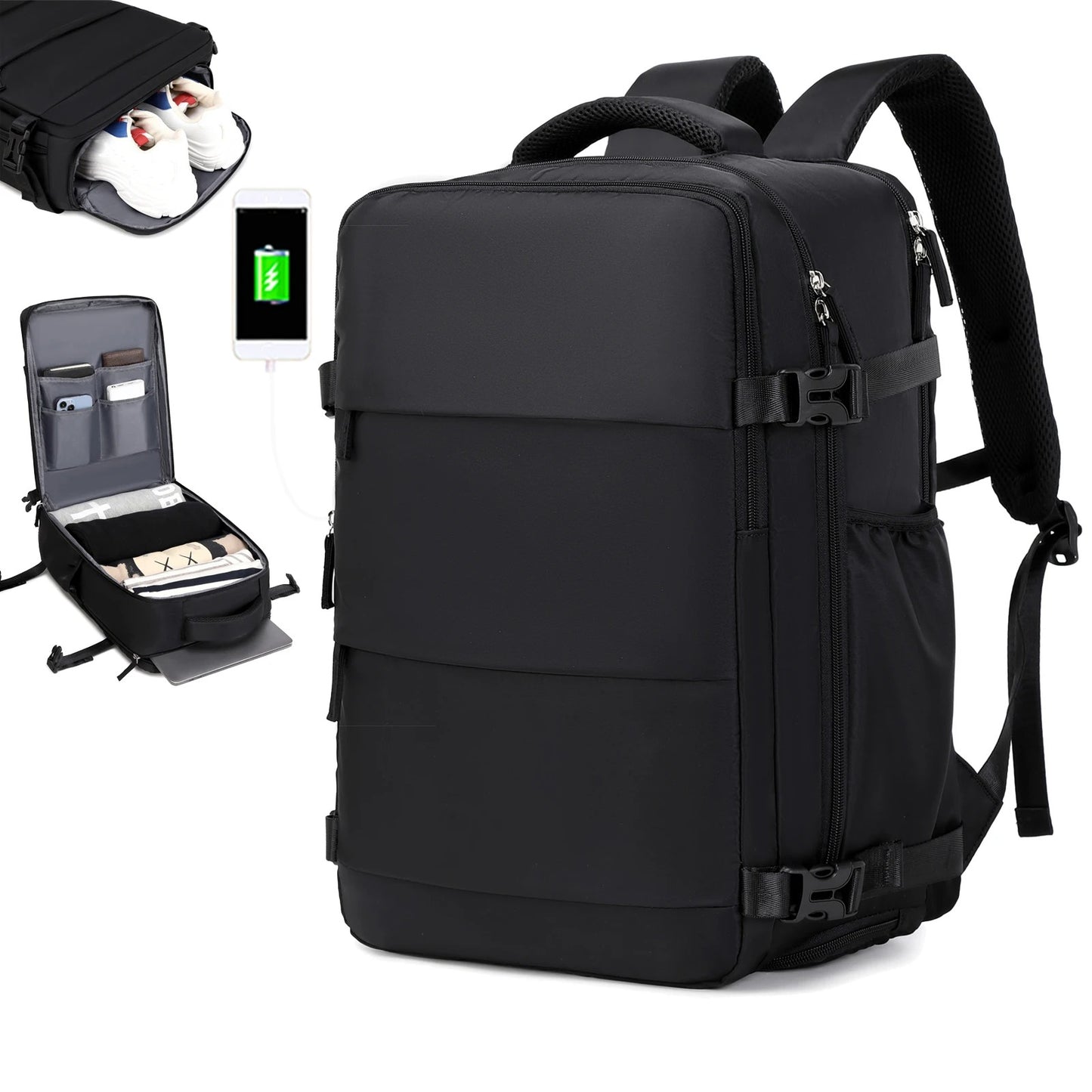 Mochila de Viaje TSA Aprobada – Comodidad, Seguridad y Estilo